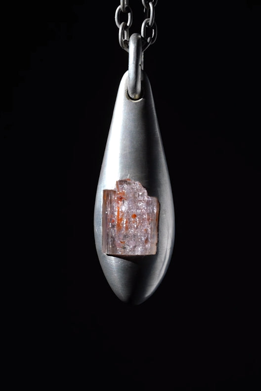 Parts of Four Zambian Topaz Amulet Necklace C-201-DA+TOZ PPOF8